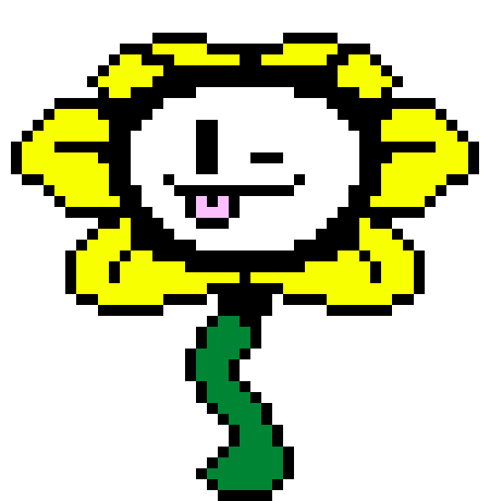 flowey pixel art
