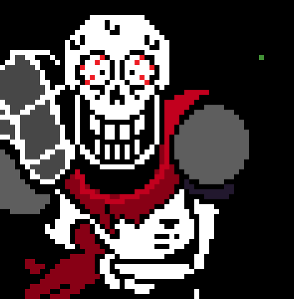 [d52996] HE'S AN IMPOSTOR, HE'S A FAKE! i think -Papyrus shoots several bones at the other Sans-    -Ash, with a Changed ID