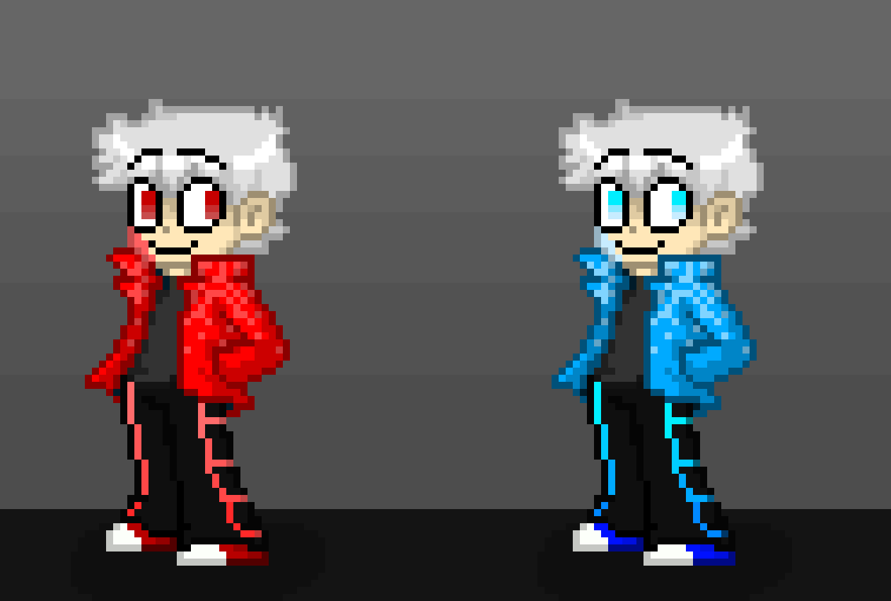 [752b4c] Color!Tale Boarder (Red & Light Blue)