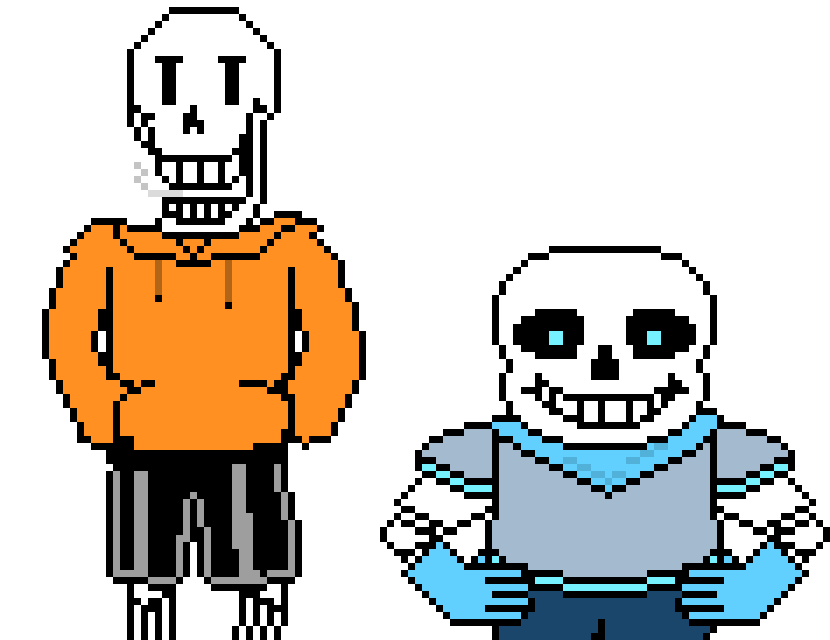 Underswap Papyrus,and Sans 