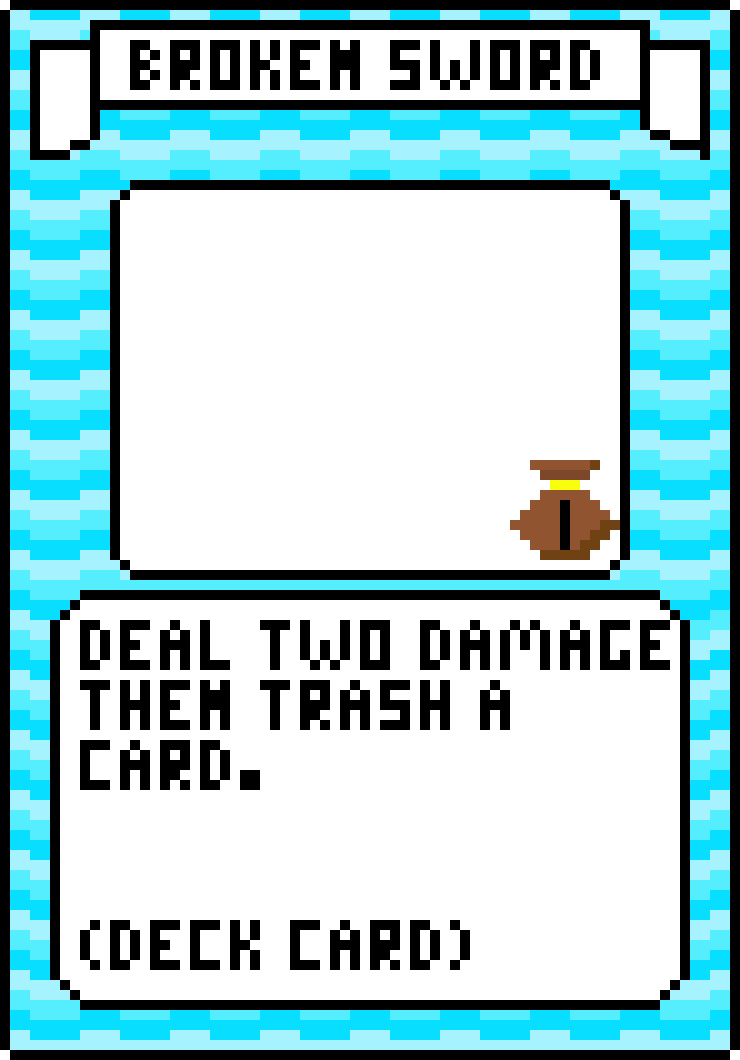 Ice Broken Sword Card