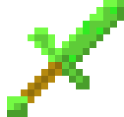 [000266] Green Minecraft Sword