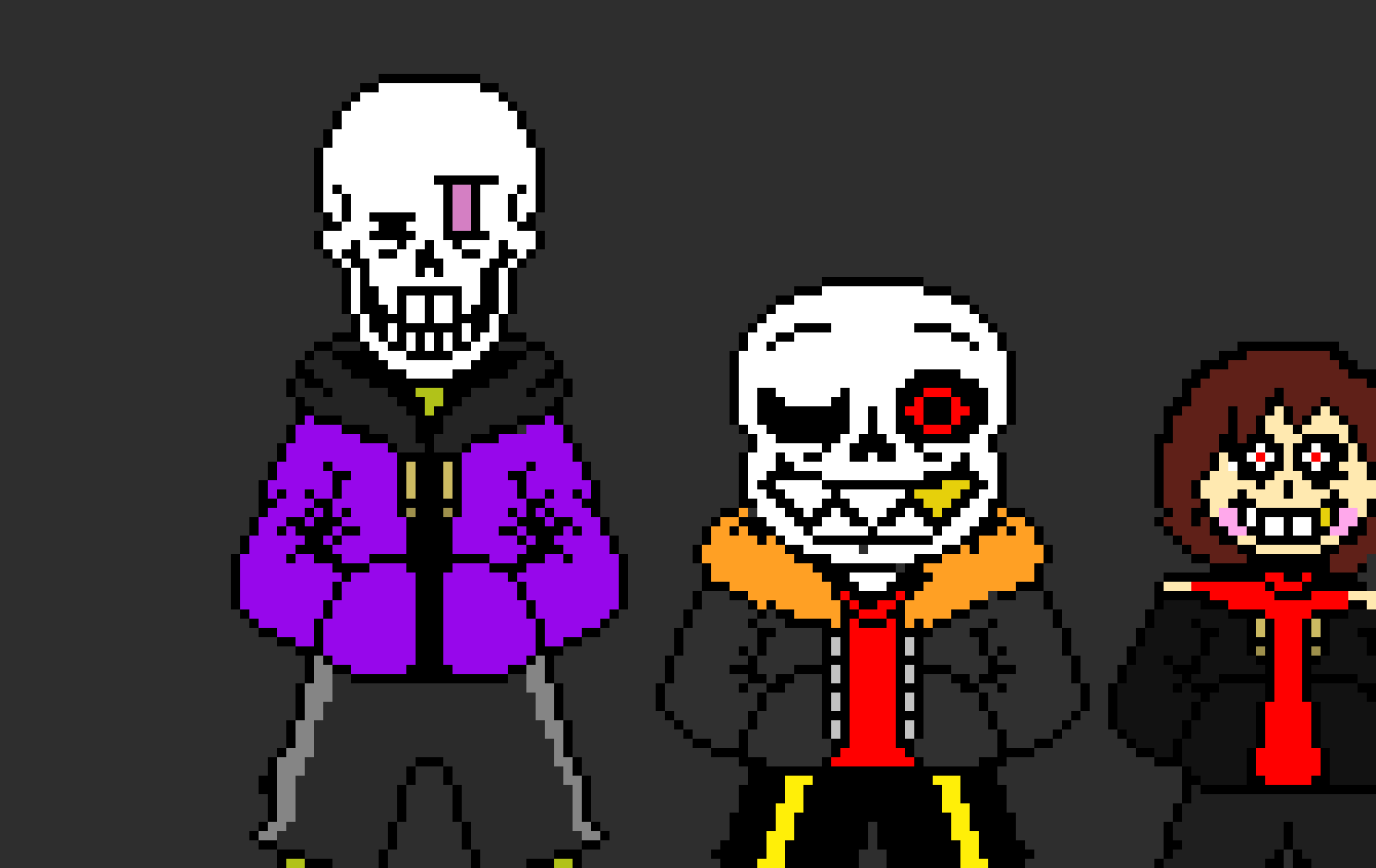 [b43113] Good Time Trio Sans Papyrus and Chara