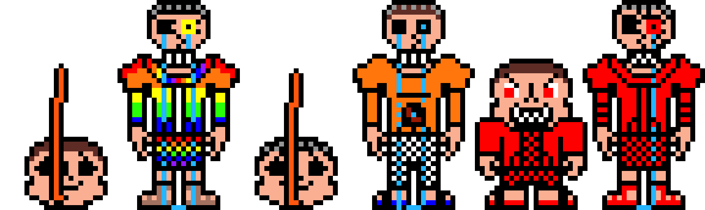 [9664c4] harkertale (swap and fell ) genocide overworld sprites 