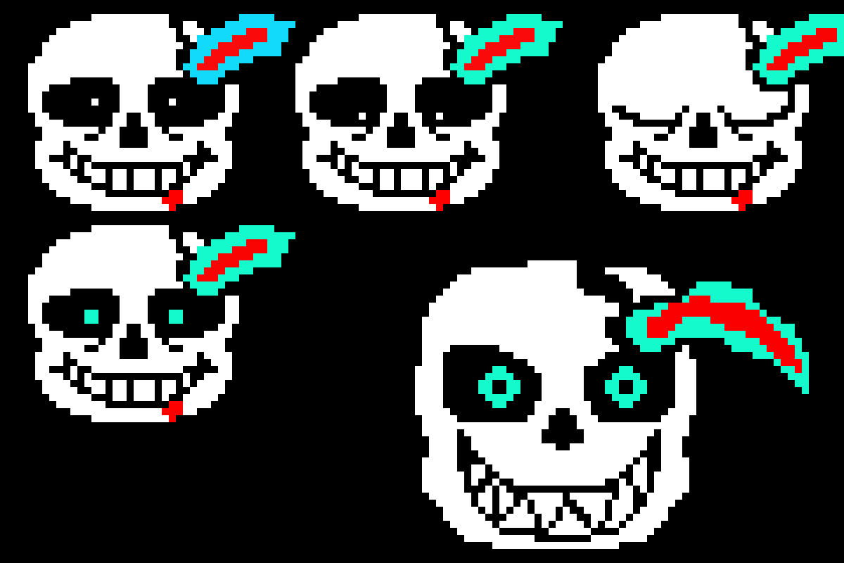 [9664c4] flame!Sans's Expresions 2