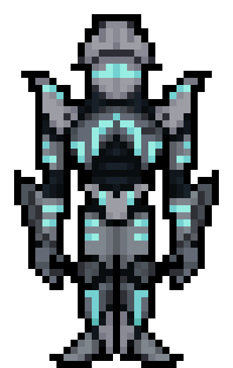 [ad5071] pixelart is HARD as HELL im ngl, i spent over four hours on this sprite alone(i had really no prior experience in spriting robots), but lowk if you keep practicing and drawing then youd most probably be able to do things like this in 30 minutes