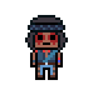 [fe2834] danganronpa pixel sprite nightwolf