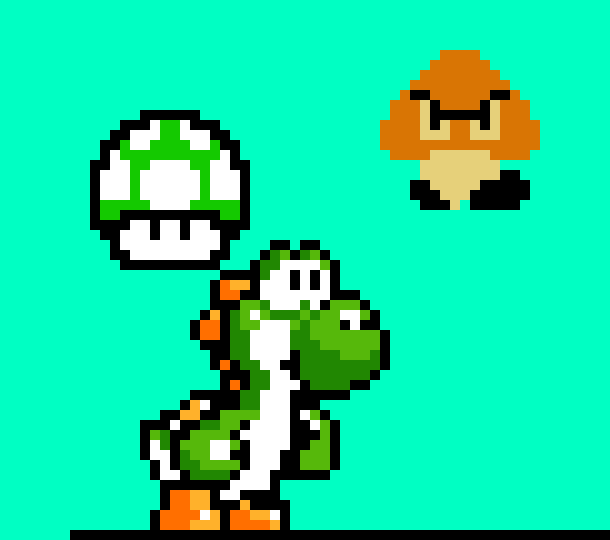 [9664c4] yoshi 1up gumba