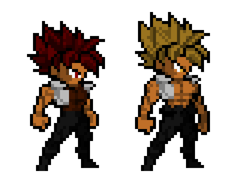 [6c26bc] Morzark the Earthling - DBZ OC USLW Sprites (Base and SSJ Forms)