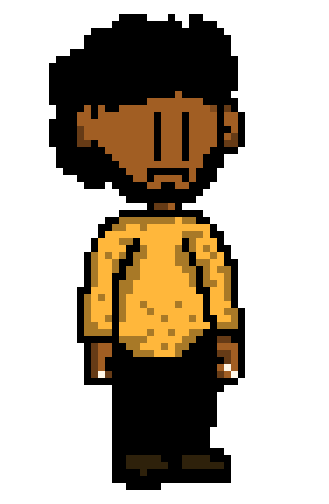 [a029ac] wait it out umbrella pixel character