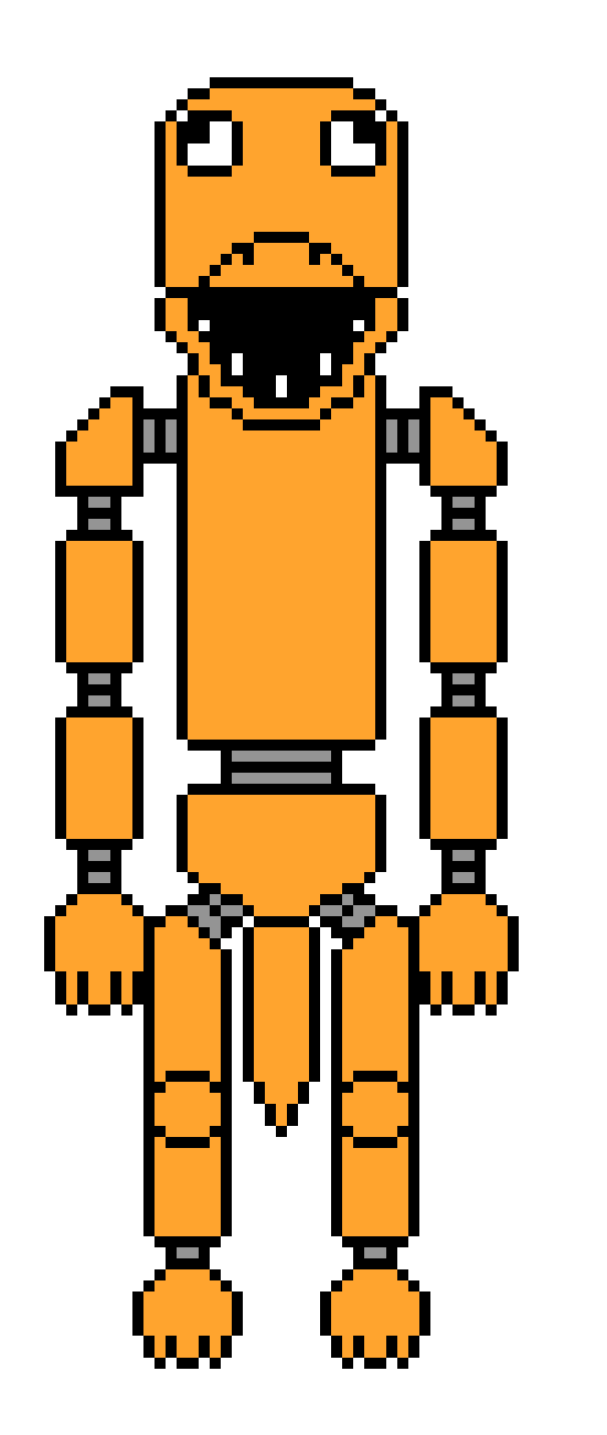 [652689] Classic Orange The Rainbow Monster 