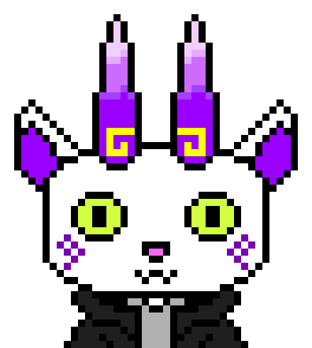 [5b2f3e] (there) -appears nearby via a small storm of purple fire- 