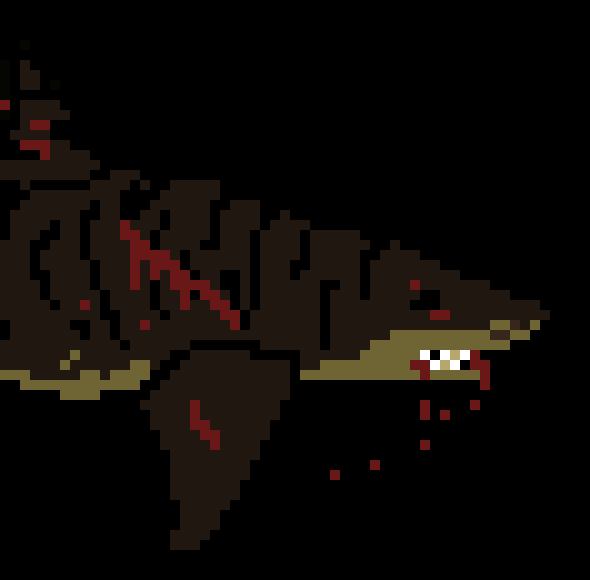 [013076] -[ The shark, spot Zane. The shark starts knifing [so fin out] and gives Zane a look of interest... ]-