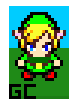 [6fbb46] Pixel Art: Link