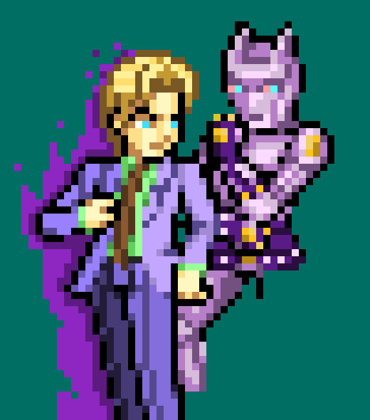 [c6b63d] My name is Yoshikage Kira. I'm 33 years old. My house is in the northeast section of Morioh, where all the villas are, and I am not married. I work as an employee for the Kame Yu department stores, and I get home every day by 8 PM at the latest. I don't smoke, but I occasionally drink. I'm in bed by 11 PM, and make sure I get eight hours of sleep, no matter what. After having a glass of warm milk and doing about twenty minutes of stretches before going to bed, I usually have no problems sleeping until morning. Just like a baby, I wake up without any fatigue or stress in the morning. I was told there were no issues at my last check-up. I'm trying to explain that I'm a person who wishes to live a very quiet life. I take care not to trouble myself with any enemies, like winning and losing, that would cause me to lose sleep at night. That is how I deal with society, and I know that is what brings me happiness. Although, if I were to fight I wouldn't lose to anyone. -paper