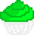 [9664c4] Green Mint Cupcake