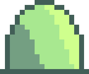 [aaac54] Slime Jumping/Falling Frame 2 - Deadtale