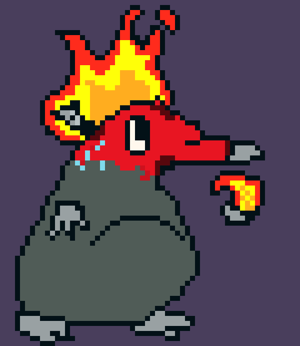 [1c494a] Flame Rat