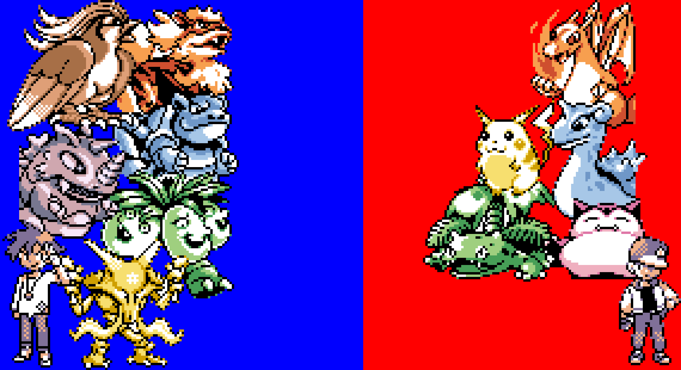 [5ab599] Pokemon Trainer Red and Trainer Blue