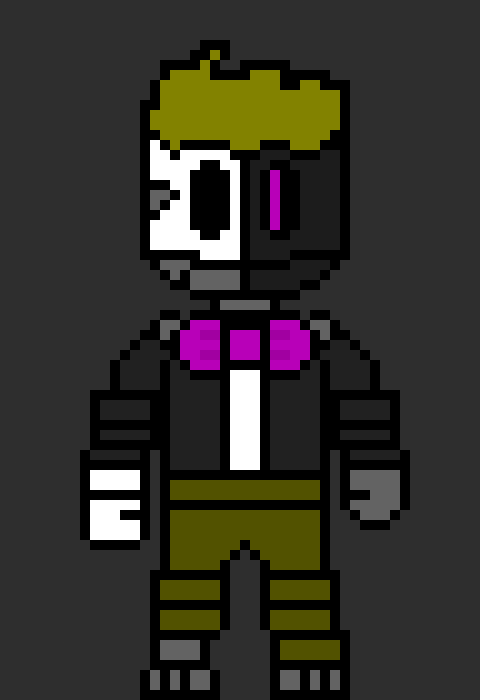 [812b32] *finds and old voice box and replaces my broken one* this is better-er..... great now i glit-glitch... - Molten the Robot!