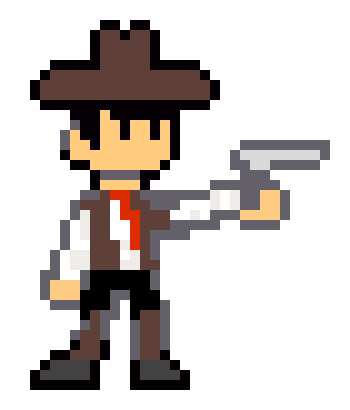 [ea7643] cowboy handgun