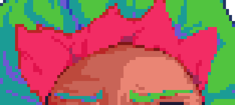 [746bbd] also bmo told me i should make it more aparrent that the red hair is seperated from the green hair but i think it ruins the style