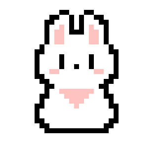 [fa6171] bunny pixelartmaker.com