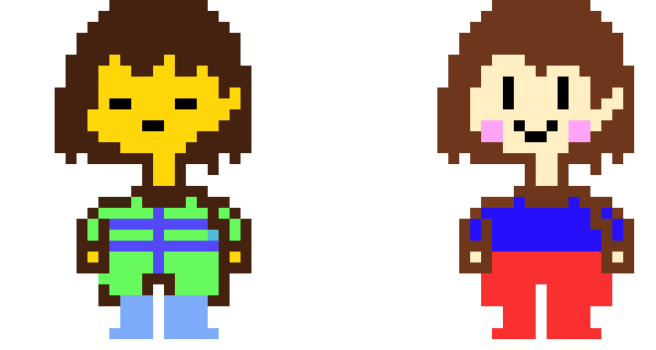 [9664c4] Chara & Frisk