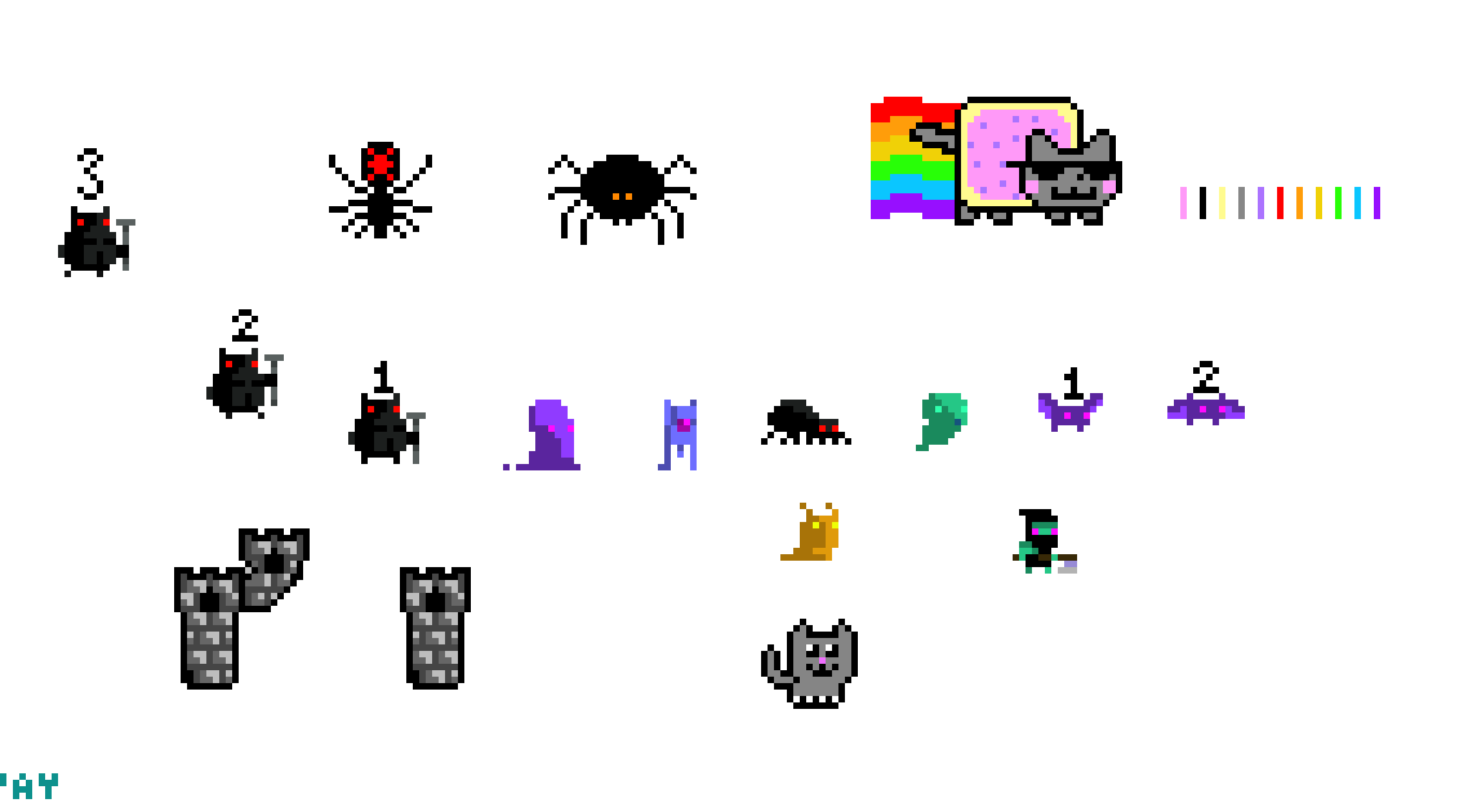 [9664c4] Pixel Art Animation & Nyan Cat (Tower Defense)
