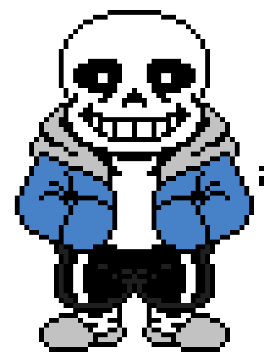 [95be89] Undertale Sans The Skeleton Battle Sprite.