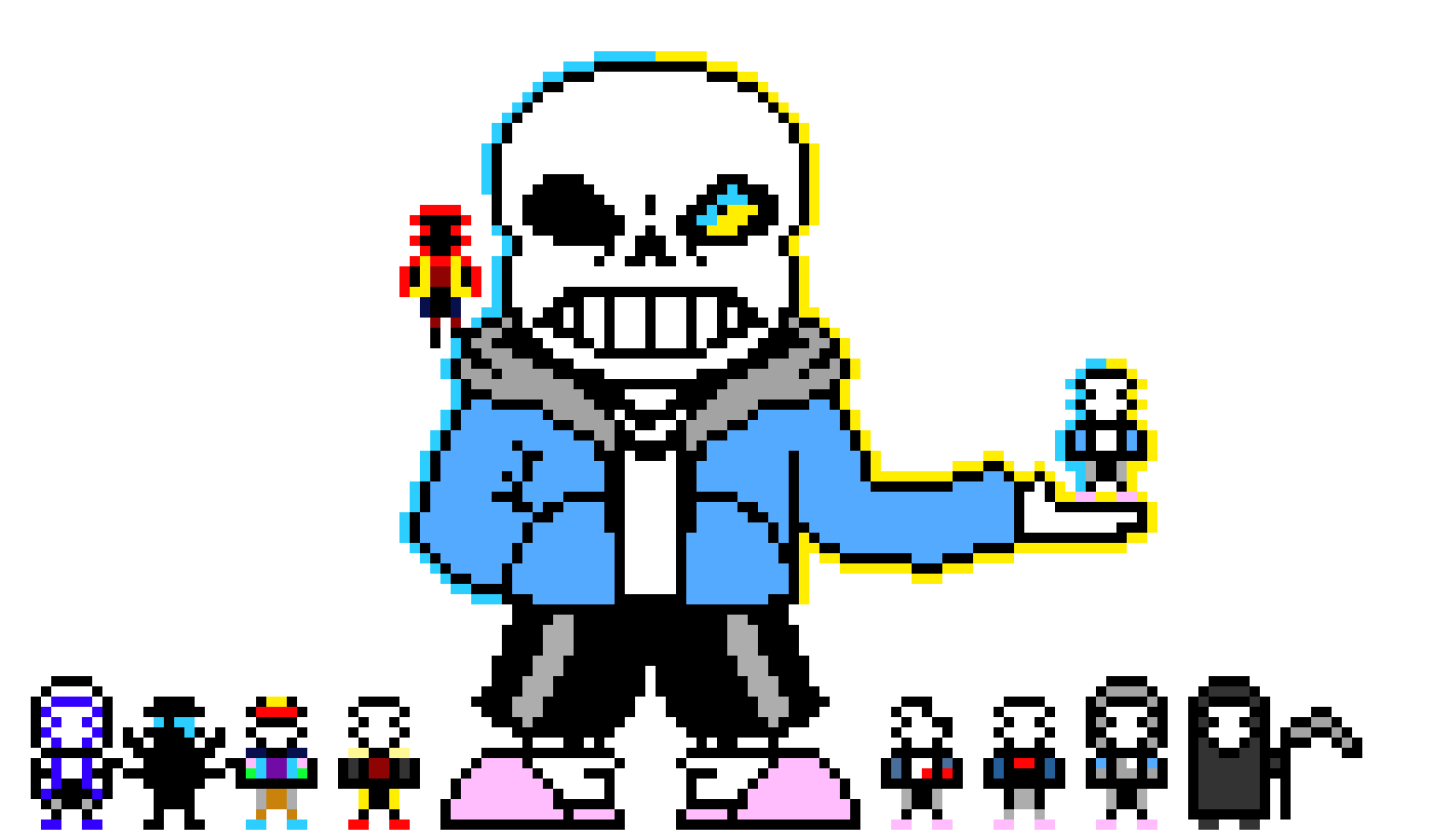 [de9eb5] Sans brought his tiny friends to the fight