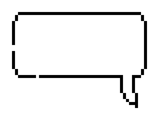 pixel speech bubble