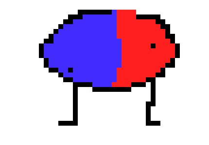 [a105bb] i wonder who the red and blue man is