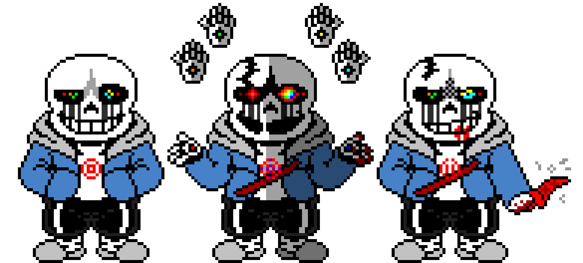 Killertale last breath hardmode Sans The Skeleton Battle Sprite V5