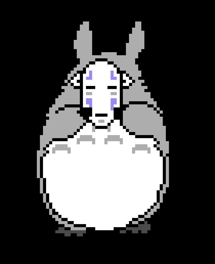 [9664c4] No-Face mask with Totoro