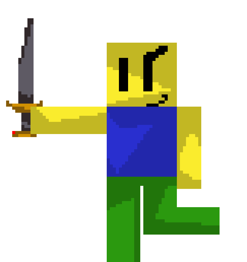 [8b3045] [Roblox]: Noob The Robloxian Sword attack