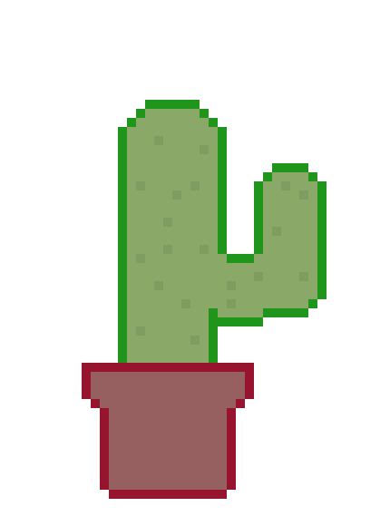 [4e28a4] Pixel Cactus