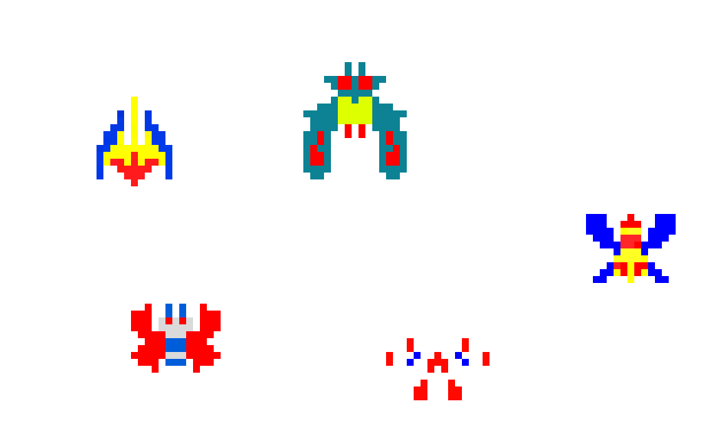 [967e2f] Galaga sprites
