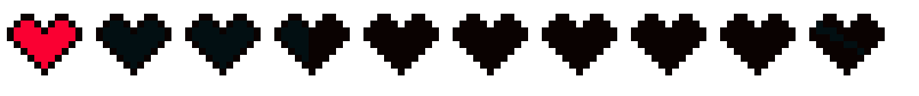 [525ba5] Minecraft health bar. 