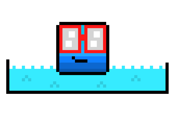 [9664c4] blocky goes swimming!