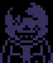 [7ce906] *(Smol deme takes out a piece of candy.) -HorrorTale Sans