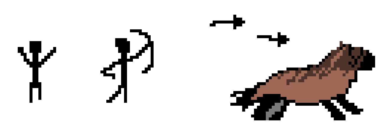 [8db48d] cave painting