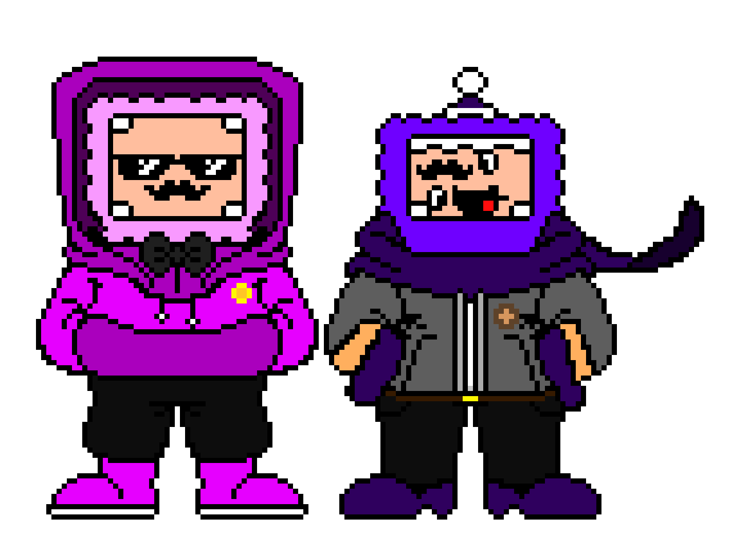 [0ab601] IJ!DifferenTopic PinkSheep and PurpleShep Sprites