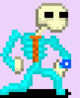 [f455be] *The room under his grave has gotten bigger. He takes his head off and rolls it down the bowling lane* STRIKE!
