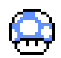 [9664c4] Blue Mushroom