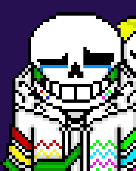 [00fc8a] *trying to pull away, but Flowey won't let him* T-Terror stop it h-hurts