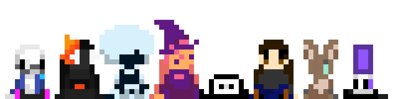 [d3c520] (( I struggled on drawing John. It appears Sans are hard to draw in this small style. ))