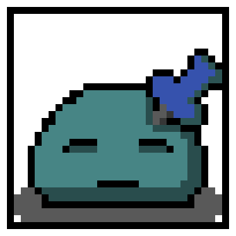 [f791a8] 32x32 BLUEPIN-slimeboss by hagster70