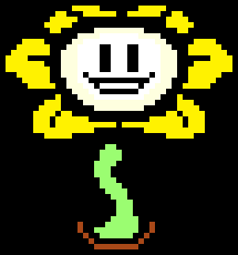 [23486a] Undertale Flowey Colored Battle Sprite