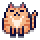 [f6ed96] Orange Cat 2px2